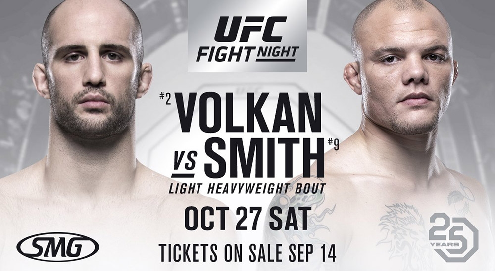 UFC Fight Night 138 - Энтони Смит vs Волкан Оздемир: участники, кард, дата и результаты